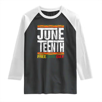 Juneteenth Freedom Day Raglan Shirt Since 1865 Black History Month