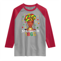 Melanin Queen Raglan Shirt 1865 Juneteenth Celebrate African American Freedom Day