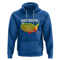 Black History Themed Hoodie With African Map Juneteenth Celebrates - Wonder Print Shop