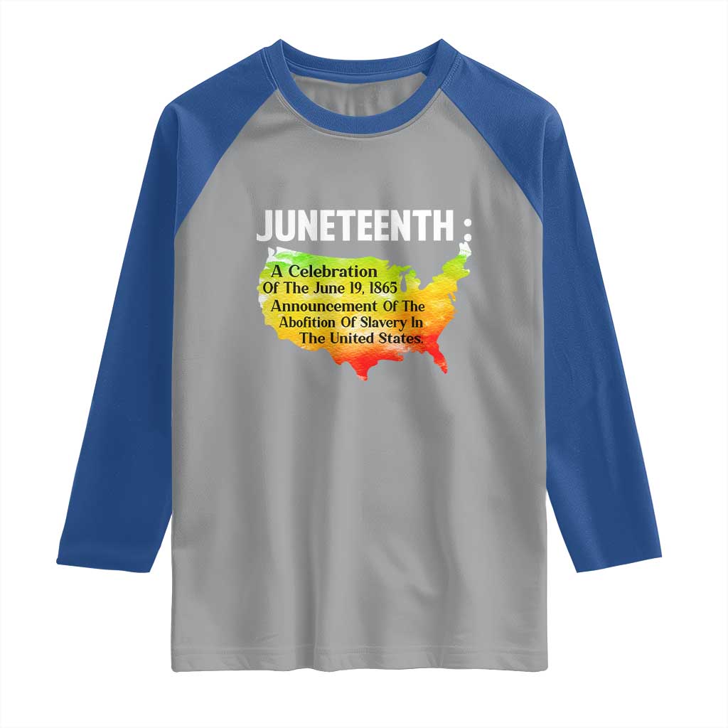 Black History Raglan Shirt With African Map Juneteenth Celebration