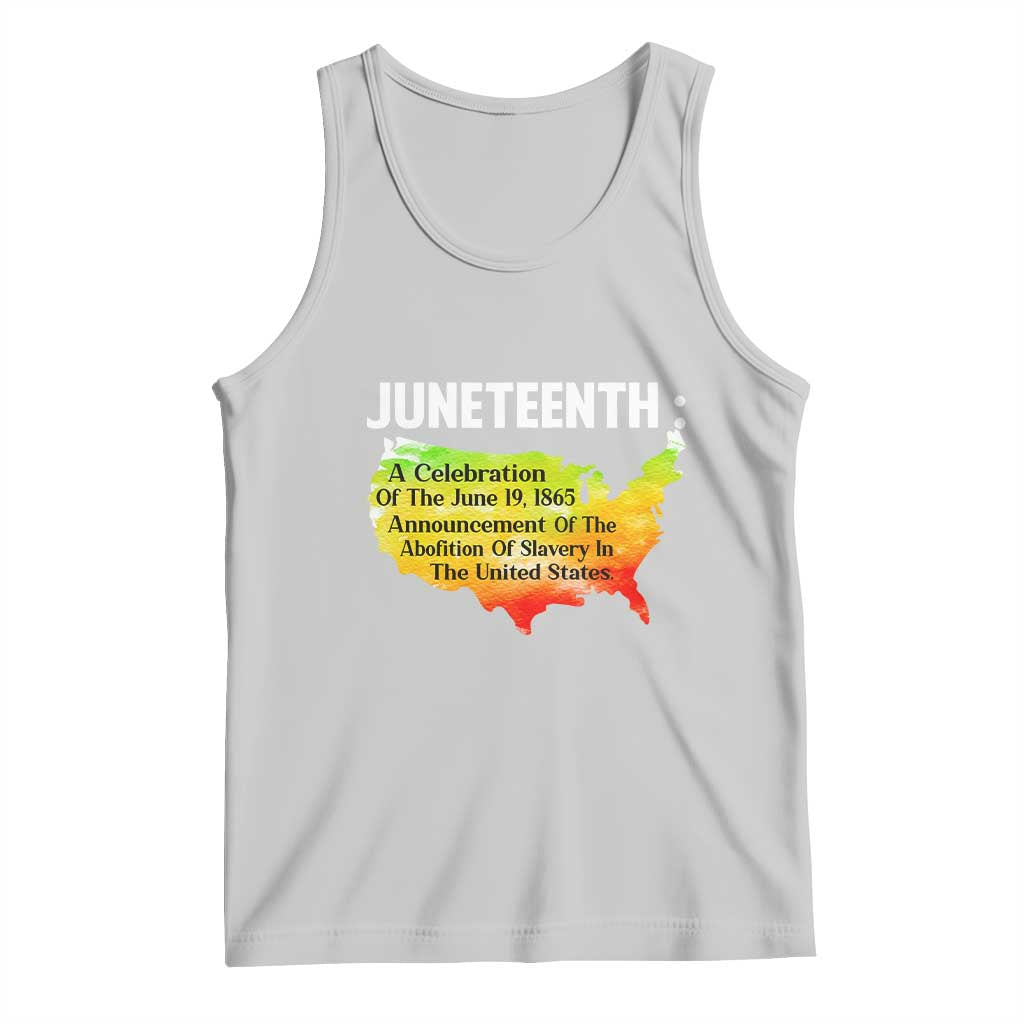 Black History Tank Top With African Map Juneteenth Celebration