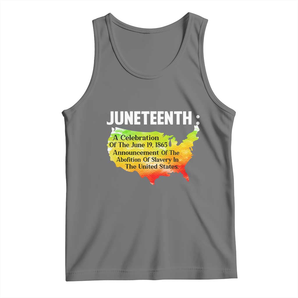 Black History Tank Top With African Map Juneteenth Celebration