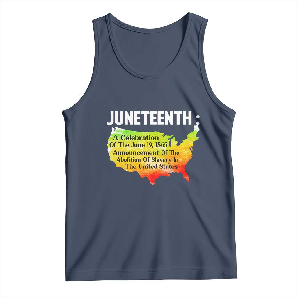Black History Tank Top With African Map Juneteenth Celebration