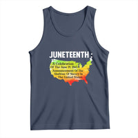Black History Tank Top With African Map Juneteenth Celebration