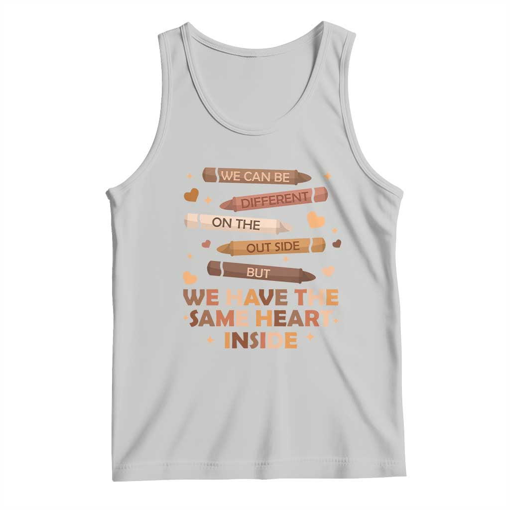 Black Pride Teaching Tank Top For Teacher We Have The Same Heart Inside BHM African American
