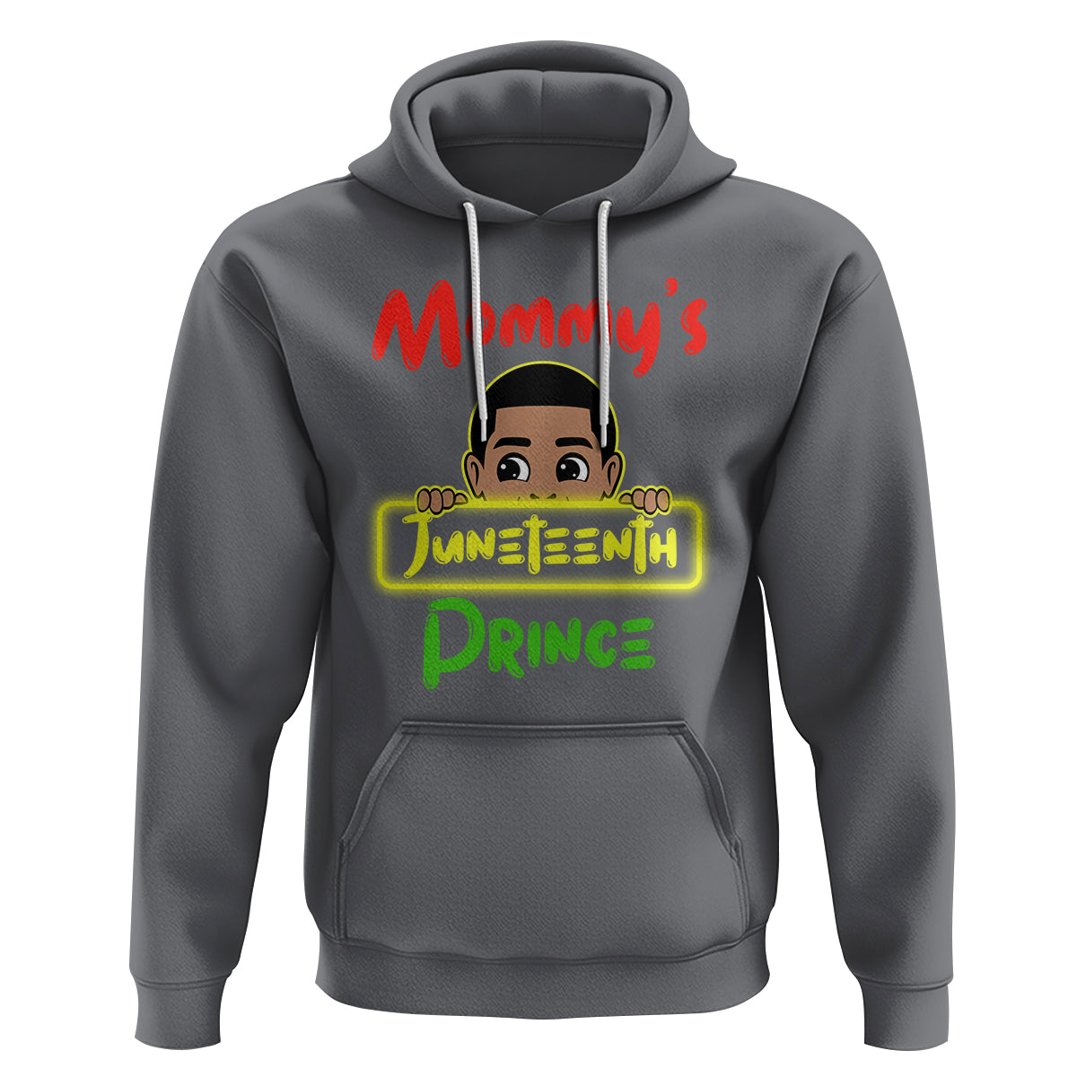 Mommy's Juneteenth Prince Funny Hoodie - Wonder Print Shop