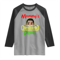 Mommy's Juneteenth Prince Raglan Shirt Black Boy