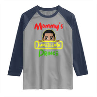 Mommy's Juneteenth Prince Raglan Shirt Black Boy
