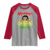 Mommy's Juneteenth Prince Raglan Shirt Black Boy
