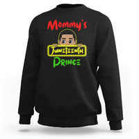 Mommy's Juneteenth Prince Funny Sweatshirt - Wonder Print Shop