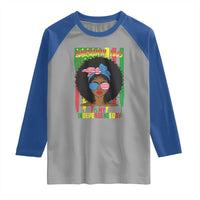 Juneteenth Is My Independence Day Raglan Shirt For Black Women Not 4th Of July