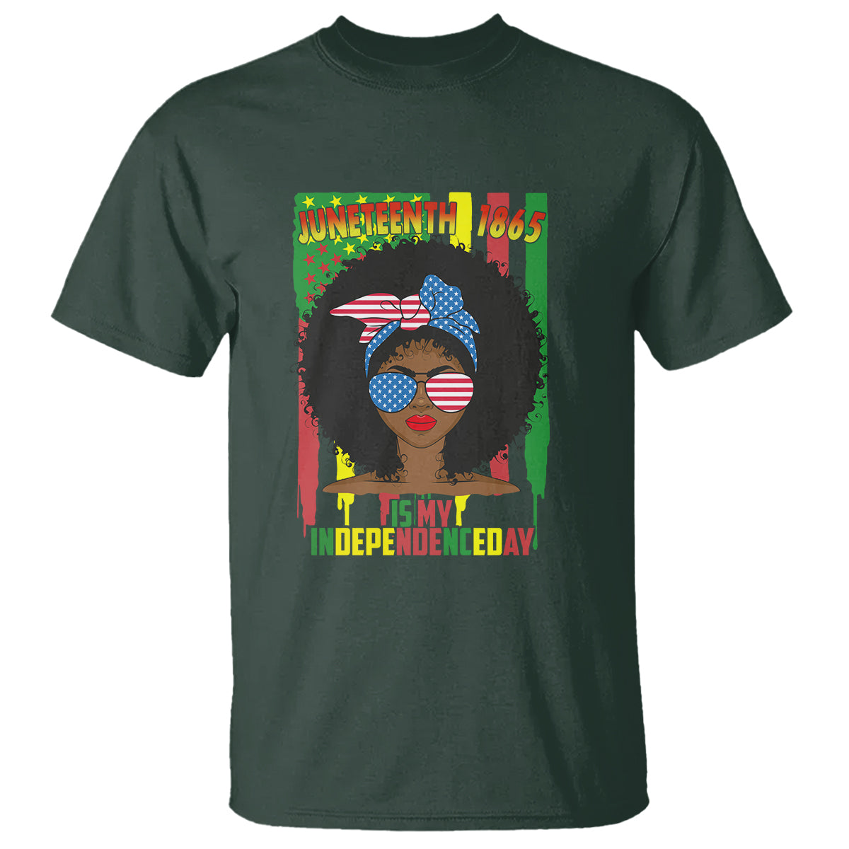 Juneteenth Is My Independence Day T Shirt For Black Women 4th Of July - Wonder Print Shop