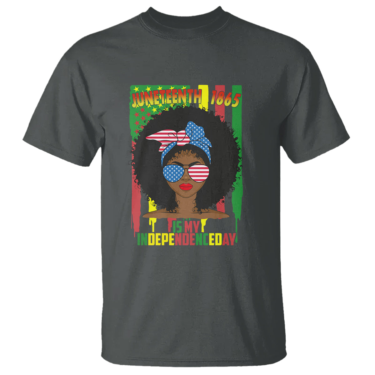Juneteenth Is My Independence Day T Shirt For Black Women 4th Of July - Wonder Print Shop