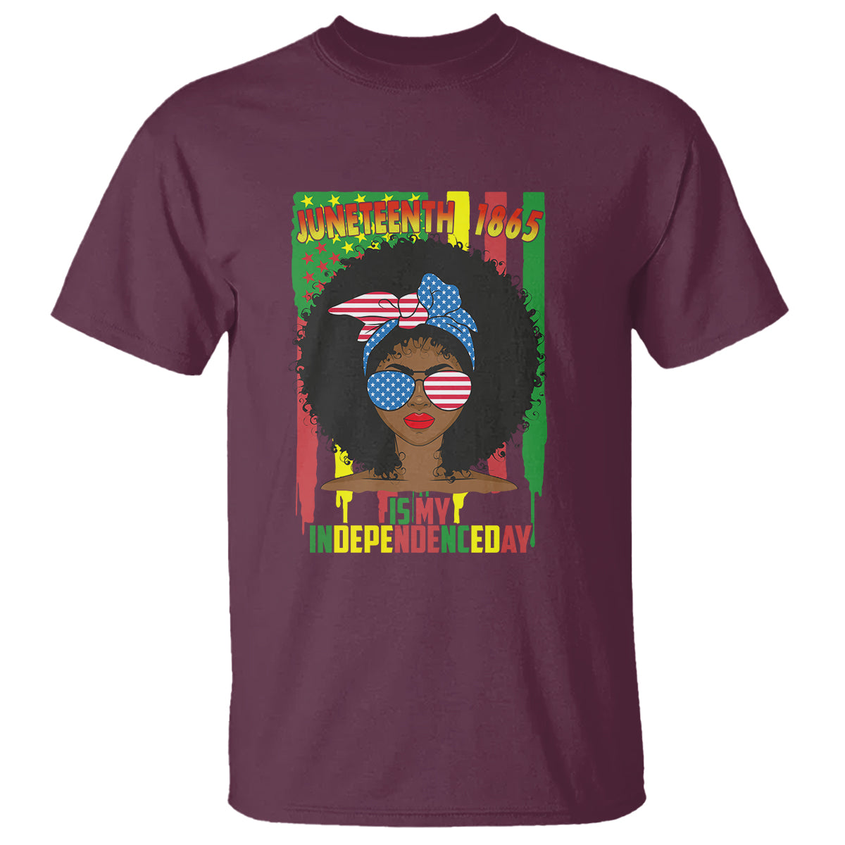 Juneteenth Is My Independence Day T Shirt For Black Women 4th Of July - Wonder Print Shop