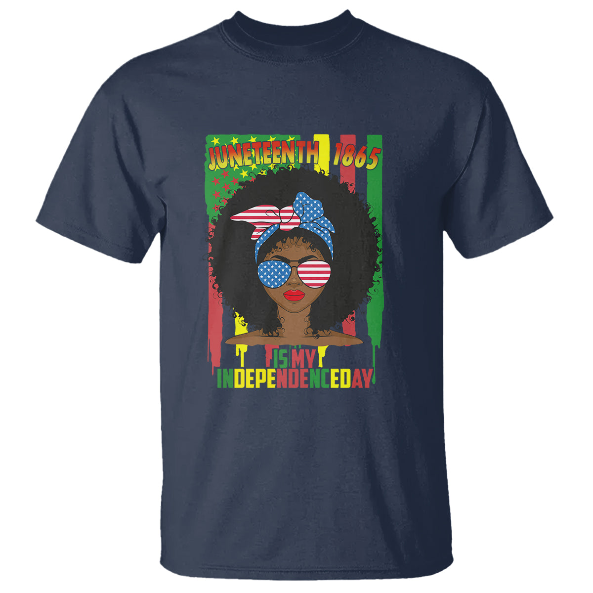 Juneteenth Is My Independence Day T Shirt For Black Women 4th Of July - Wonder Print Shop