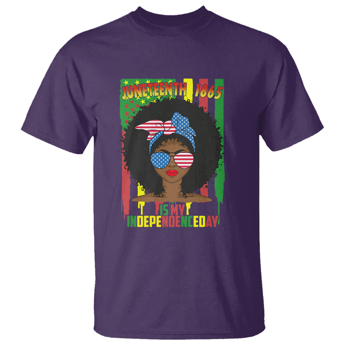 Juneteenth Is My Independence Day T Shirt For Black Women 4th Of July - Wonder Print Shop