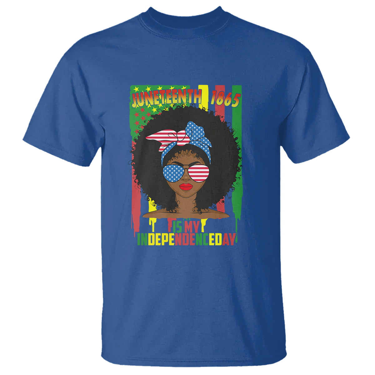 Juneteenth Is My Independence Day T Shirt For Black Women 4th Of July - Wonder Print Shop