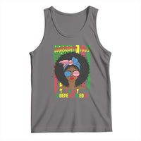 Juneteenth Is My Independence Day Tank Top For Black Women Not 4th Of July