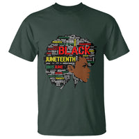 Black Heritage T Shirt For Melanin Black Women Natural Hair Afro Word Art - Wonder Print Shop
