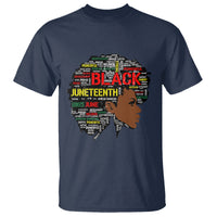 Black Heritage T Shirt For Melanin Black Women Natural Hair Afro Word Art - Wonder Print Shop