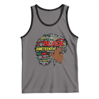 Black Heritage Pride Tank Top For Melanin Black Women Natural Hair Afro Word Art