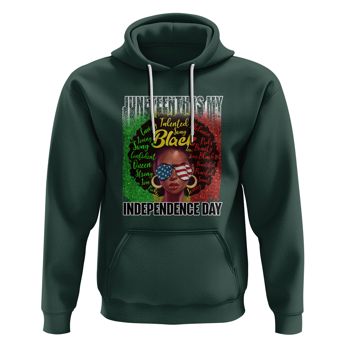 Juneteenth Is My Independence Day Hoodie For Black Queen Not July 4th - Wonder Print Shop