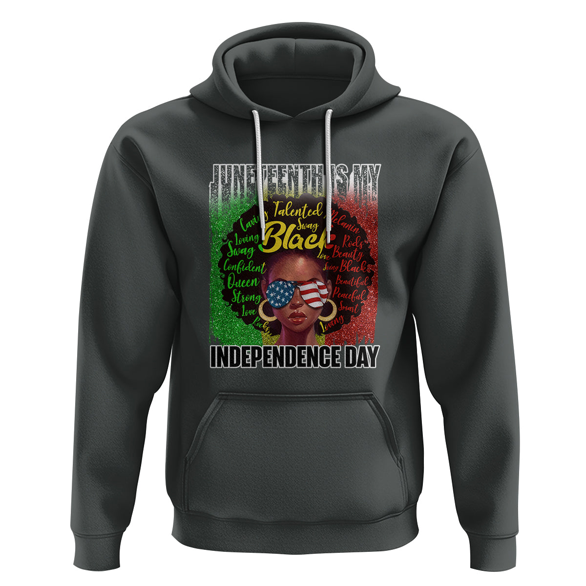 Juneteenth Is My Independence Day Hoodie For Black Queen Not July 4th - Wonder Print Shop