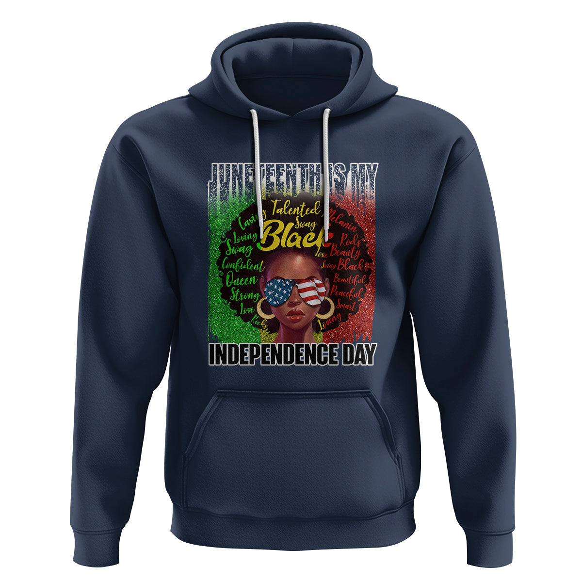 Juneteenth Is My Independence Day Hoodie For Black Queen Not July 4th - Wonder Print Shop