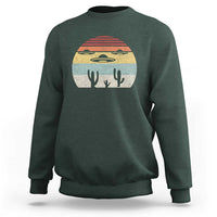 Vintage Retro UFO Alien Desert Sweatshirt - Wonder Print Shop