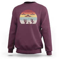 Vintage Retro UFO Alien Desert Sweatshirt - Wonder Print Shop