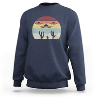Vintage Retro UFO Alien Desert Sweatshirt - Wonder Print Shop