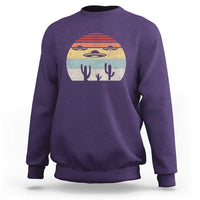 Vintage Retro UFO Alien Desert Sweatshirt - Wonder Print Shop