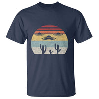 Vintage Retro UFO Alien Desert T Shirt - Wonder Print Shop