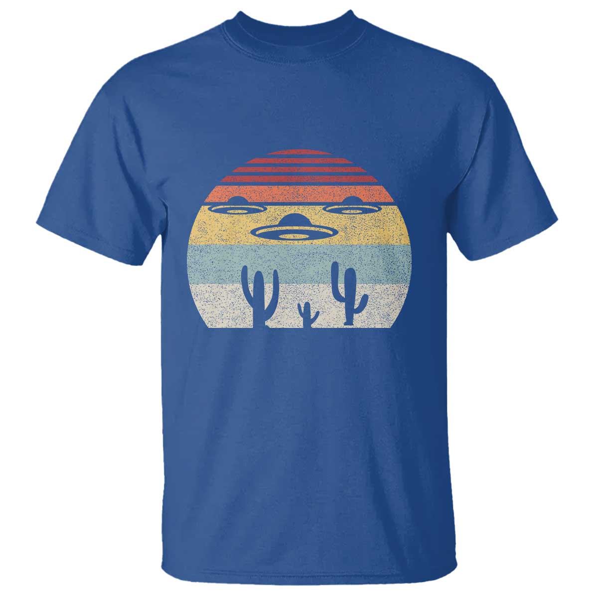 Vintage Retro UFO Alien Desert T Shirt - Wonder Print Shop