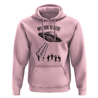 My Ride  Alien Flying Saucer UFO Abduction Hoodie - Wonder Print Shop