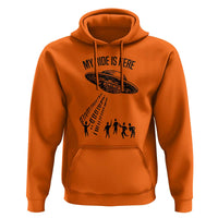 My Ride  Alien Flying Saucer UFO Abduction Hoodie - Wonder Print Shop
