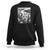 Funny Cat Selfie with UFOs Peace Sign Alien Cat UFO Invasion Sweatshirt - Wonder Print Shop
