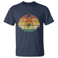 Retro Vintage Bigfoot UFO Abduction Funny Sasquatch Aliens T Shirt - Wonder Print Shop