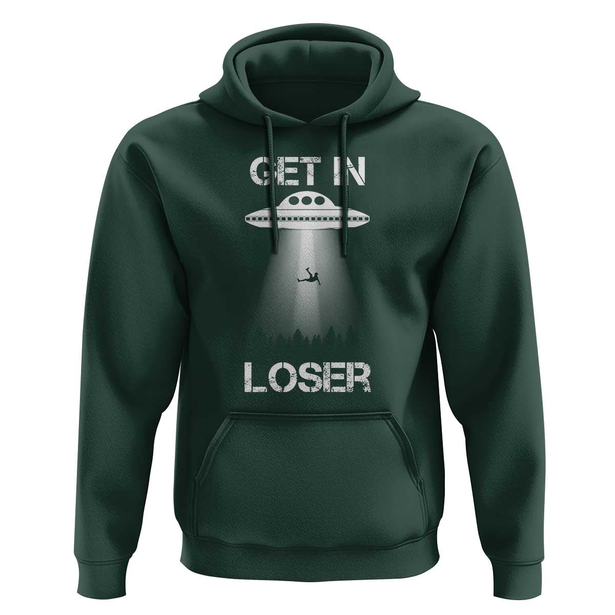 Get In Loser Alien Abduction Shirt UFO Hoodie - Wonder Print Shop