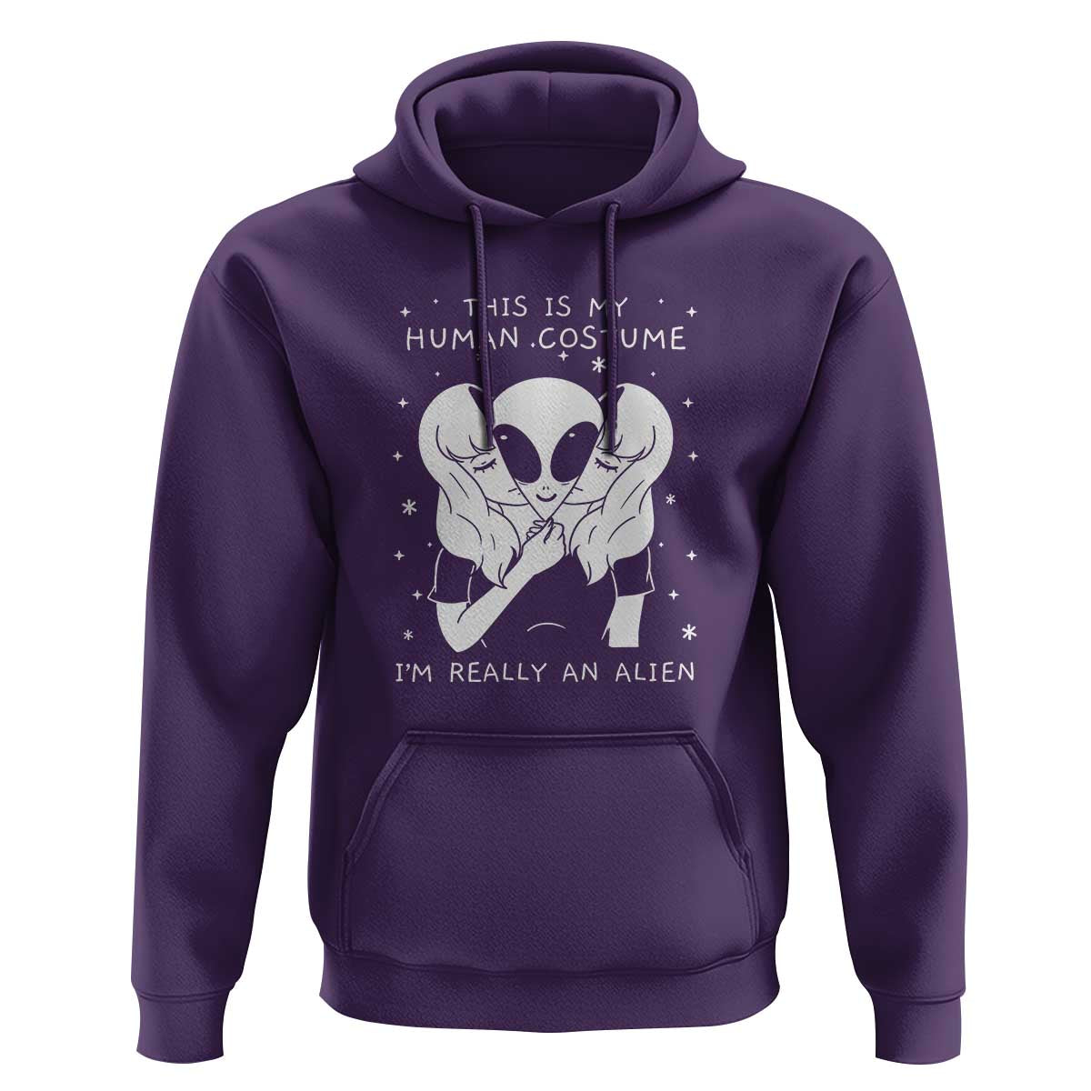 This Is My Human Costume I'm Really An Alien UFO Hoodie - Wonder Print Shop