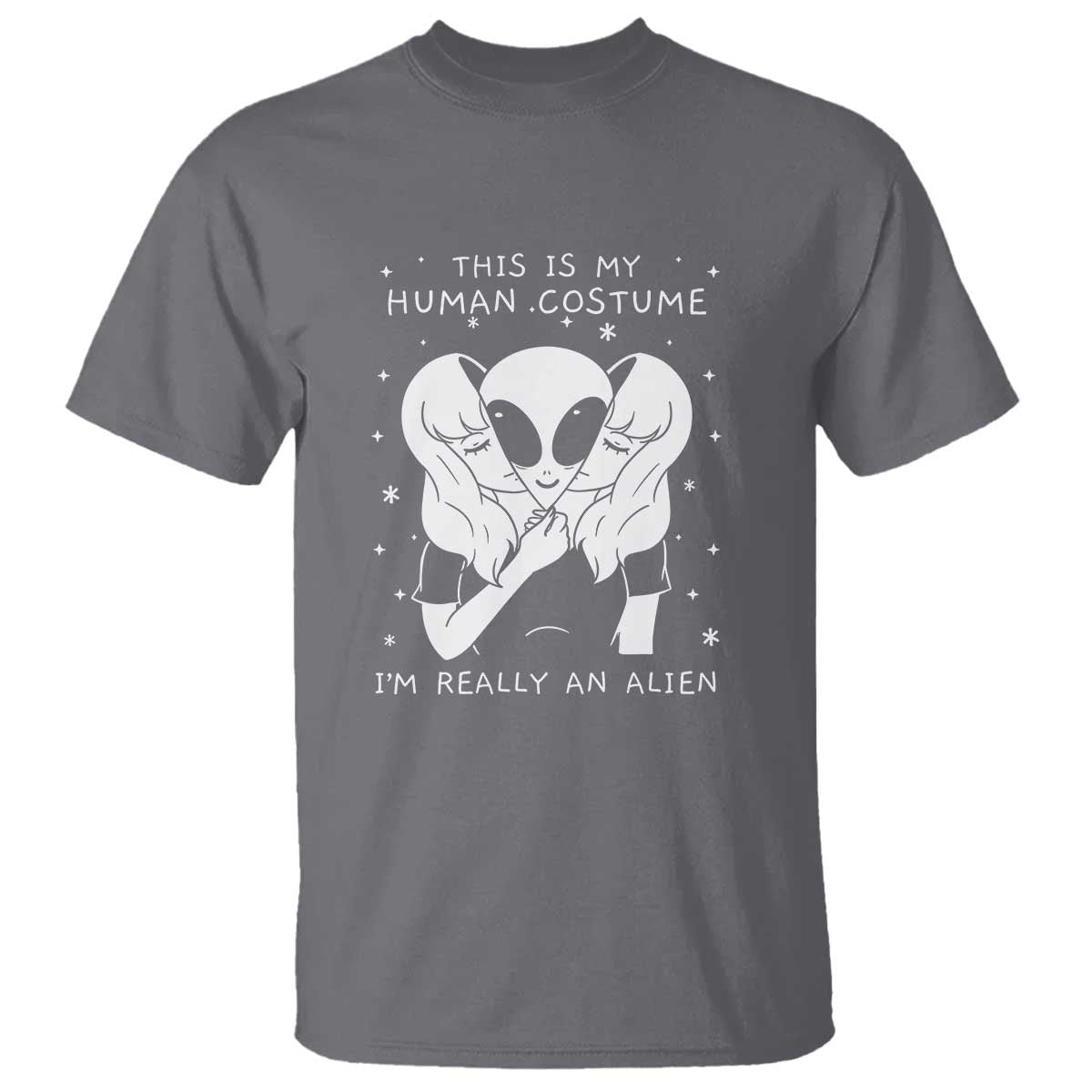 This Is My Human Costume I'm Really An Alien UFO T Shirt - Wonder Print Shop