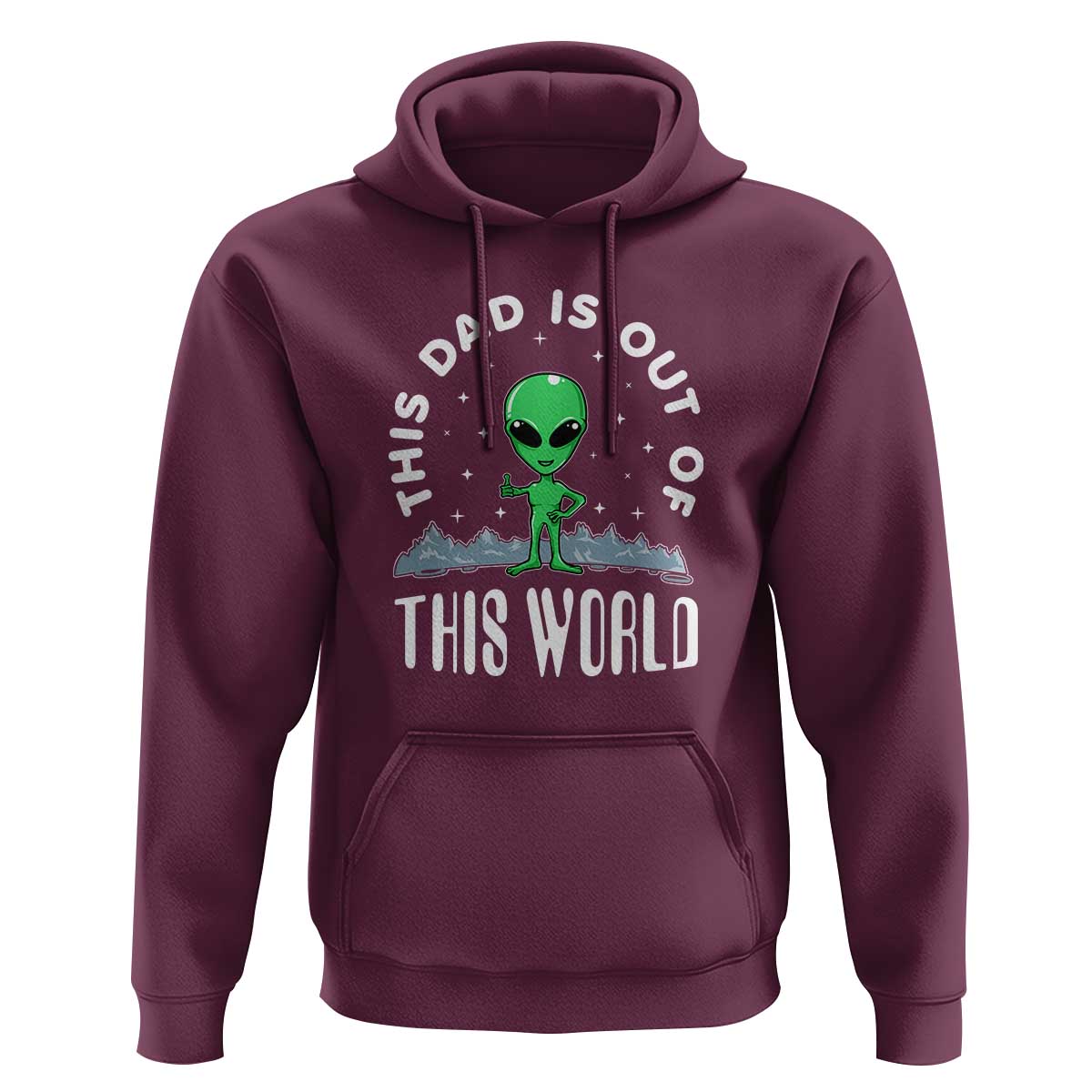 This Dad Is Out of This World Alien Lover Father's Day Hoodie - Wonder Print Shop