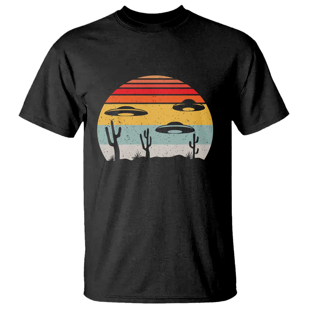Vintage UFO Lover Alien Desert Retro T Shirt - Wonder Print Shop