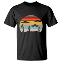 Vintage UFO Lover Alien Desert Retro T Shirt - Wonder Print Shop