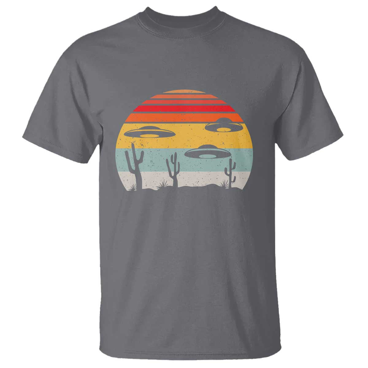 Vintage UFO Lover Alien Desert Retro T Shirt - Wonder Print Shop
