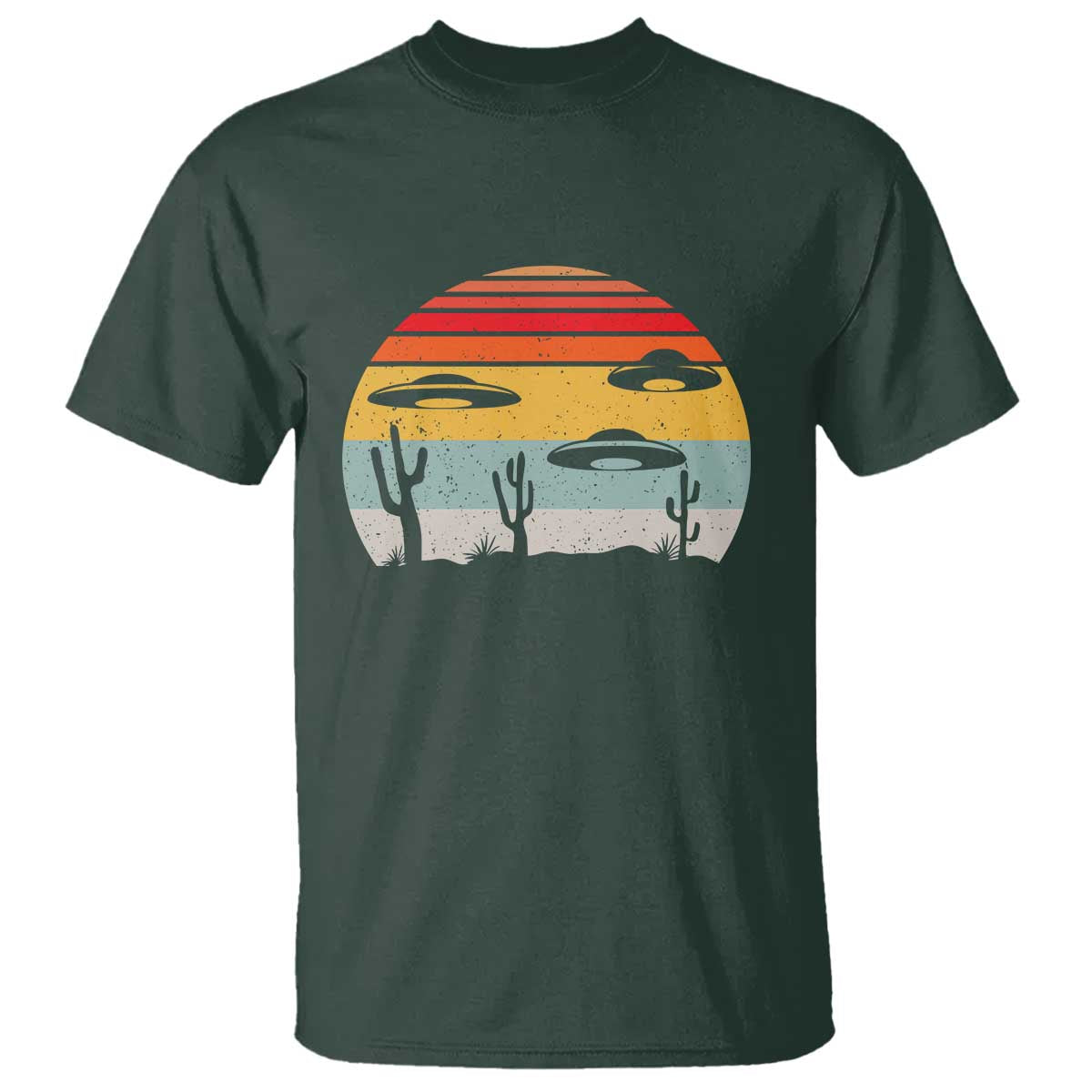 Vintage UFO Lover Alien Desert Retro T Shirt - Wonder Print Shop