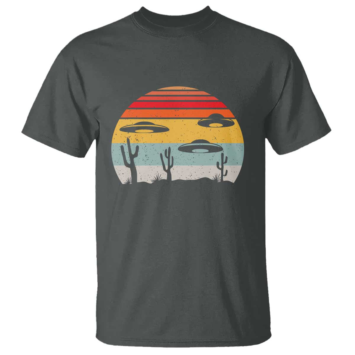 Vintage UFO Lover Alien Desert Retro T Shirt - Wonder Print Shop