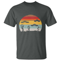 Vintage UFO Lover Alien Desert Retro T Shirt - Wonder Print Shop