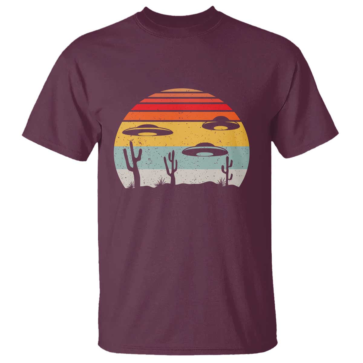 Vintage UFO Lover Alien Desert Retro T Shirt - Wonder Print Shop