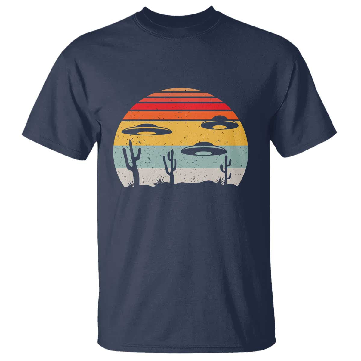 Vintage UFO Lover Alien Desert Retro T Shirt - Wonder Print Shop